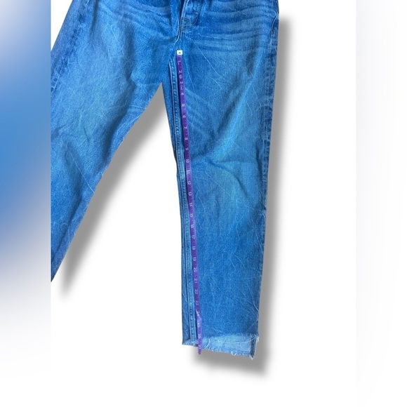 GRLFRND Helena High-Rise Straight Jean in My Sharona Size 27 Raw Hem - Picture 7 of 14